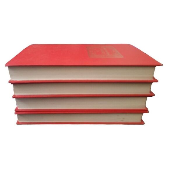 Worlds Greatest Literature Fountain Press 1965 Hardback Red Gold Gilted 4 Books - Picture 7 of 8